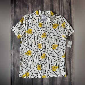 NEW Target Pokémon Pikachu Kids Button Down Shirt M/10